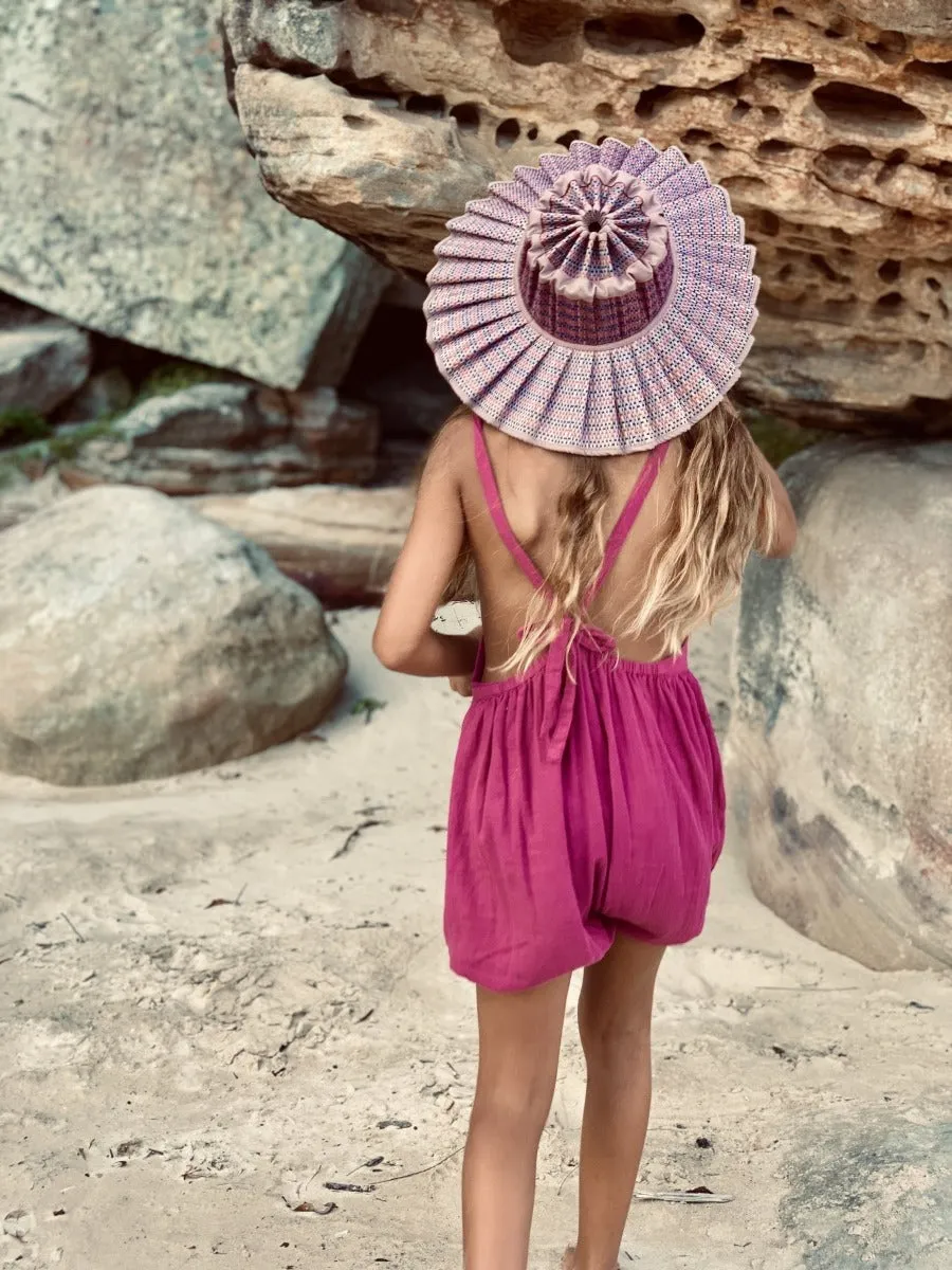 Wax Flower Hat Child Capri