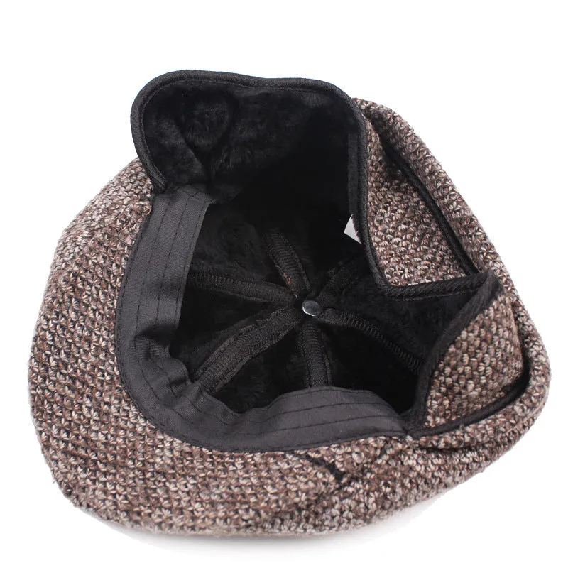Winter Beret Hat for Men - Coffee,Blue,Black