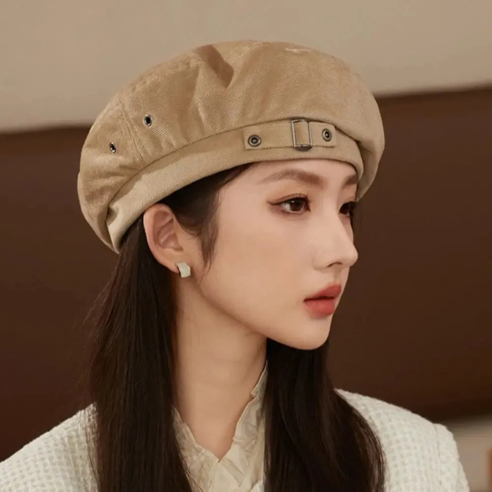 Women Berets New Autumn Winter Cap Hats for Women Solid Vintage Artist Painter Beret Hat Ladies Flat Cap Berets for Women