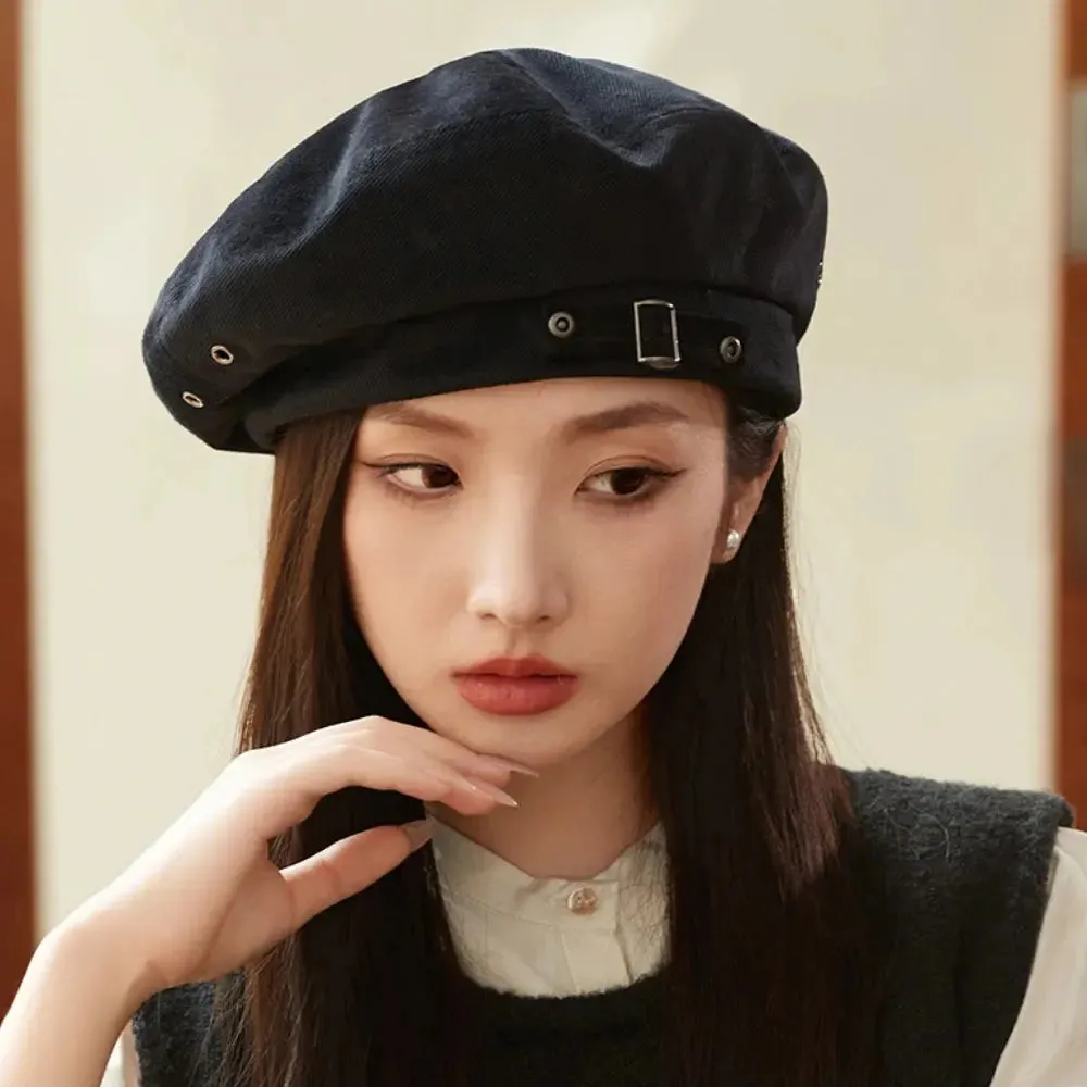 Women Berets New Autumn Winter Cap Hats for Women Solid Vintage Artist Painter Beret Hat Ladies Flat Cap Berets for Women