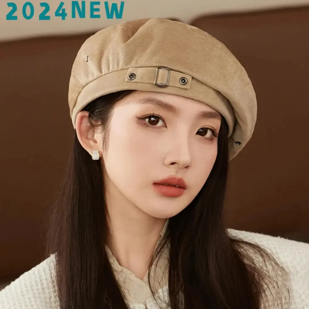 Women Berets New Autumn Winter Cap Hats for Women Solid Vintage Artist Painter Beret Hat Ladies Flat Cap Berets for Women