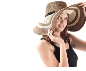 Women Sun Beach Big Brim Floppy Hat UV UPF50