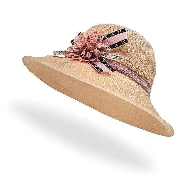 Womens Mens Wide Brim Straw Panama Hat Fedora Summer Beach Hat UPF Straw Hat for Women
