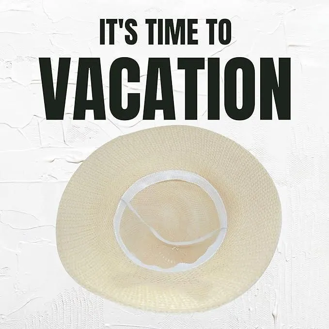 Womens Mens Wide Brim Straw Panama Hat Fedora Summer Beach Hat UPF Straw Hat for Women