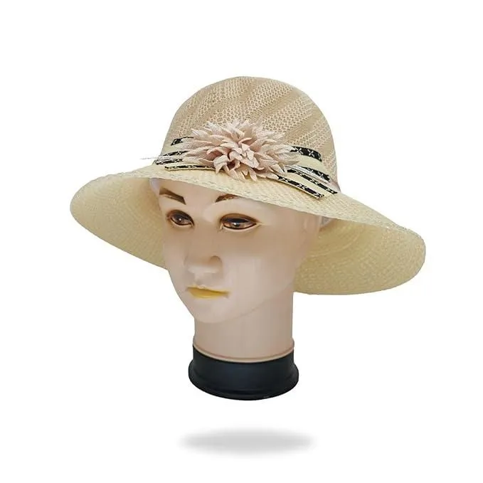Womens Mens Wide Brim Straw Panama Hat Fedora Summer Beach Hat UPF Straw Hat for Women