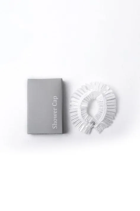 Women’s Shower Cap, Elastic & Waterproof, Protected Hairs Shower Cap, (White)