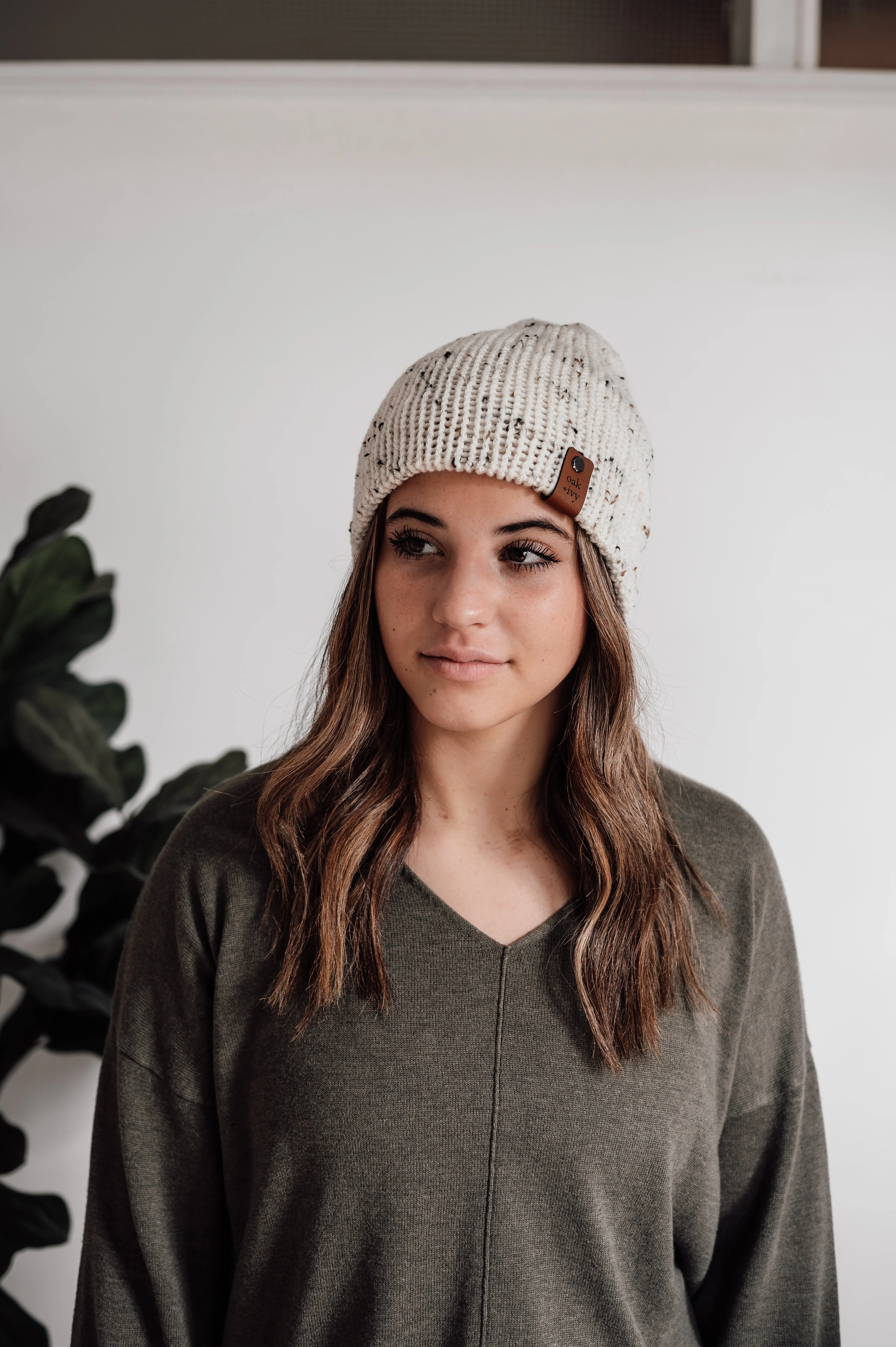 Woodland Knit Beanie - Ivory Tweed