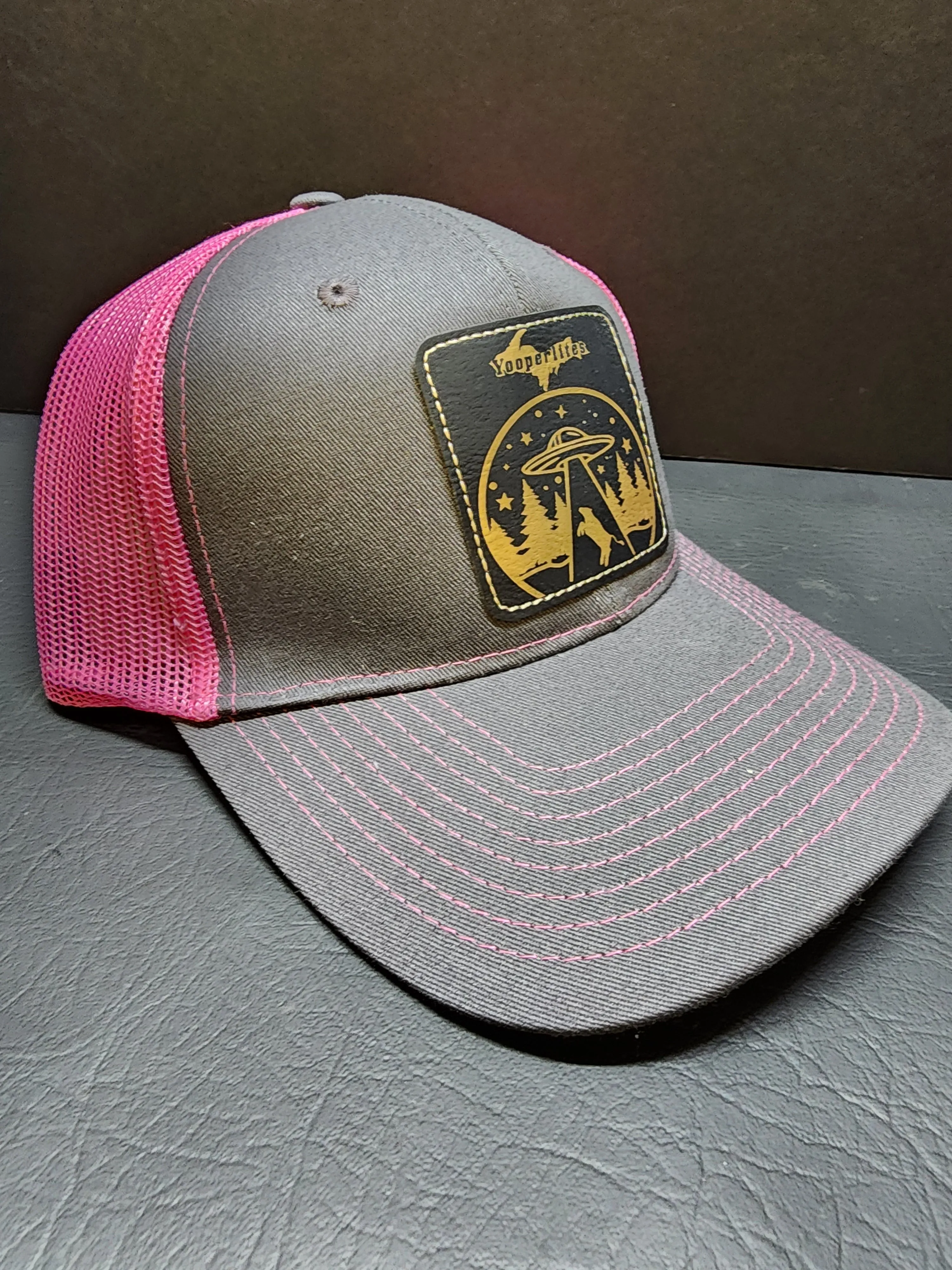 Yooperlites Pink UFO Hat