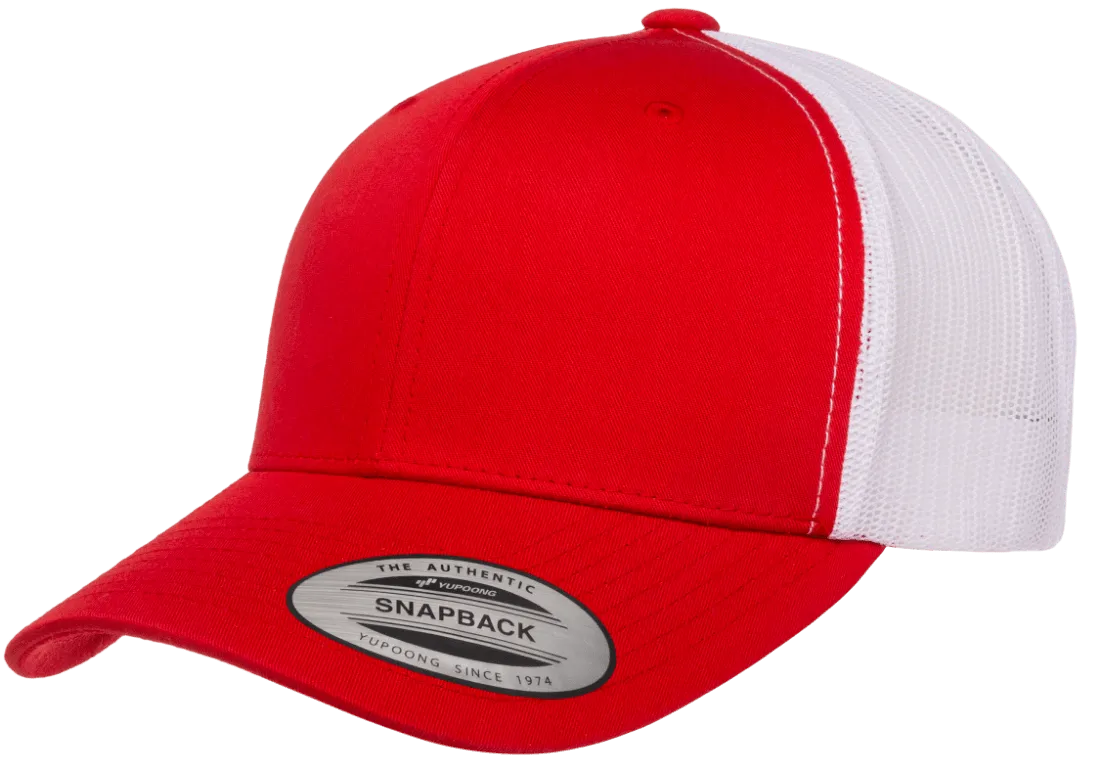 YP Classics Mesh Back Trucker Cap Red White