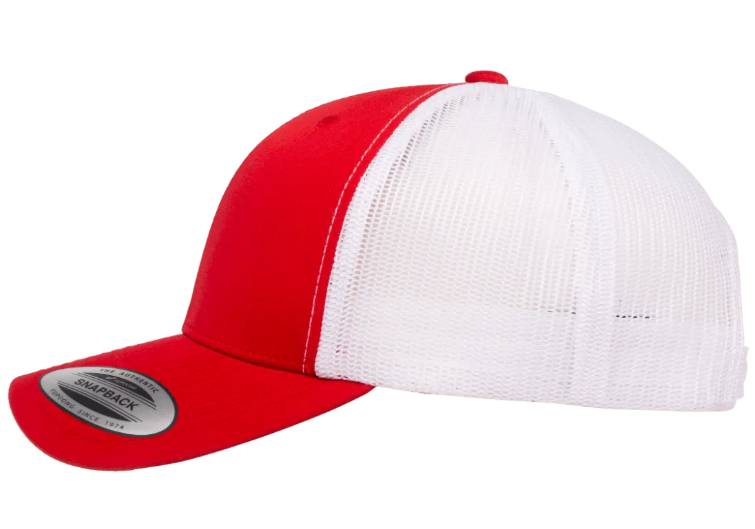 YP Classics Mesh Back Trucker Cap Red White