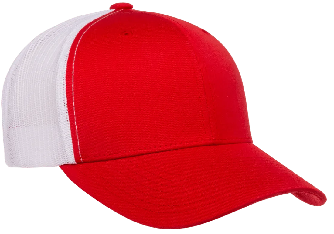 YP Classics Mesh Back Trucker Cap Red White